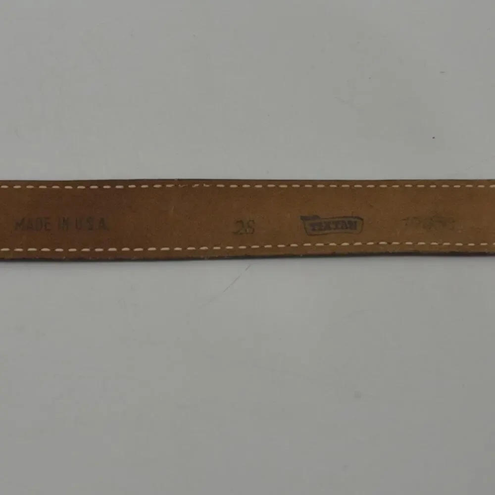 TexTan Women's Western Cowgirl Brown Leather Belt Boho Sz 28 - Picture 5 of 14